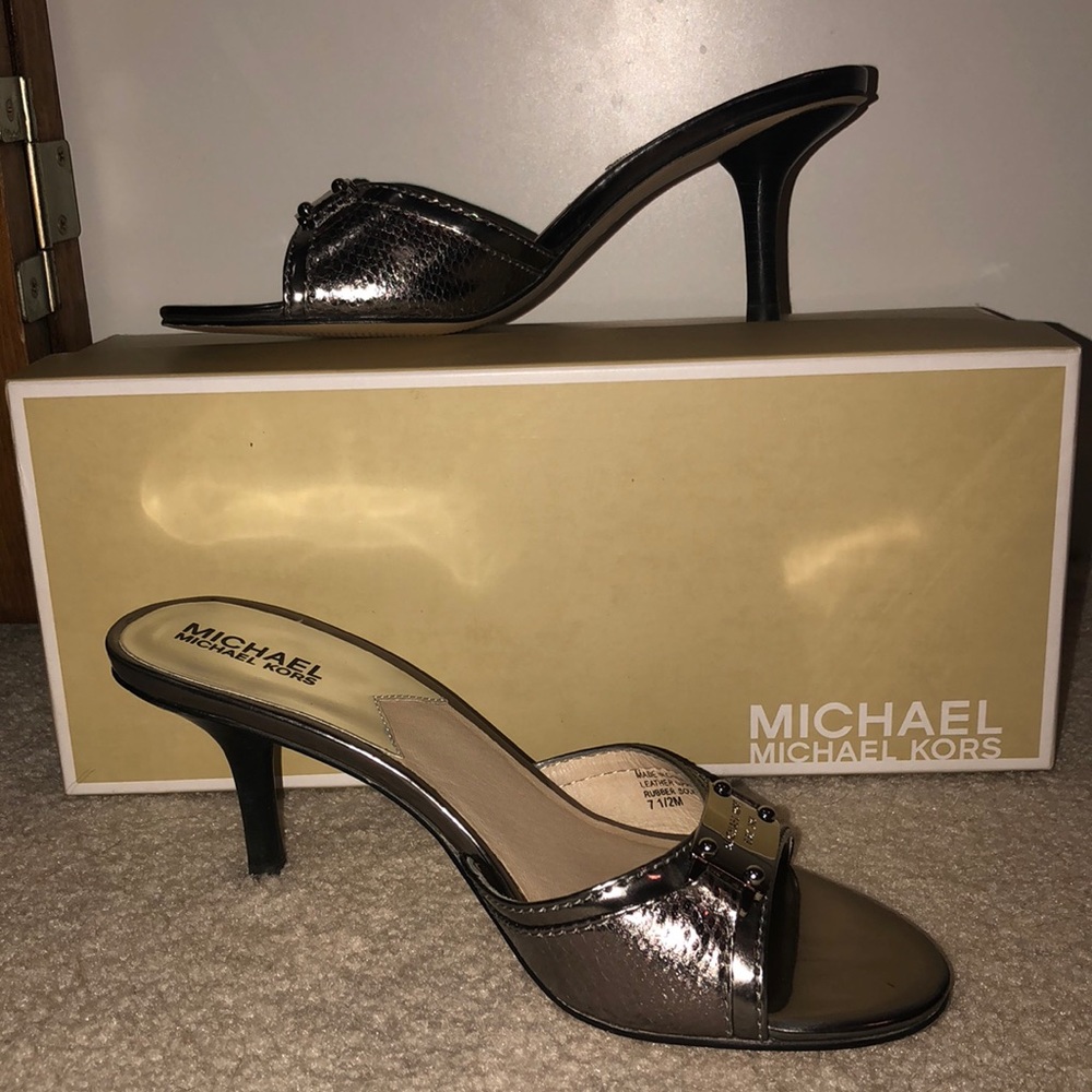 Michael Kors Silver Heels